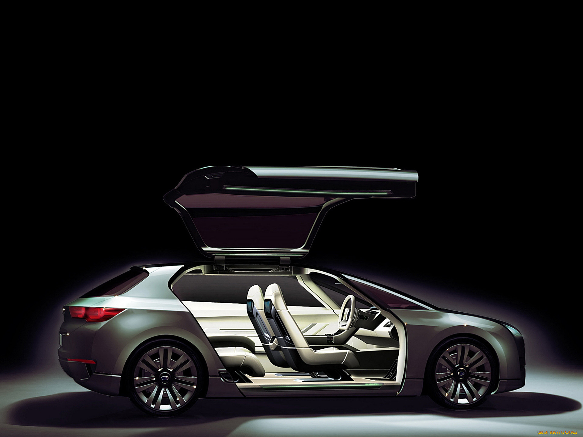 subaru, hybrid, tourer, concept, 2009, , 3